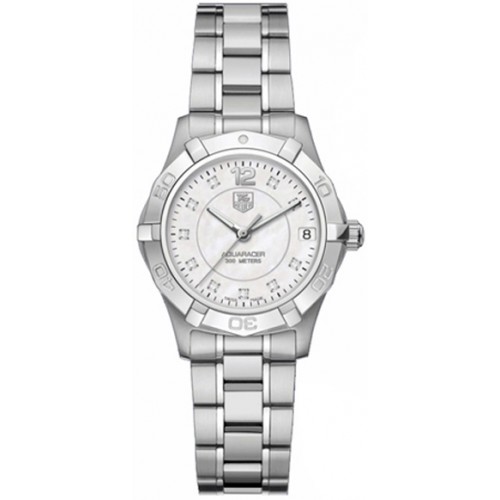 Tag Heuer Aquaracer White Pearl Diamond Dial Women's Watch WAF1312-BA0817